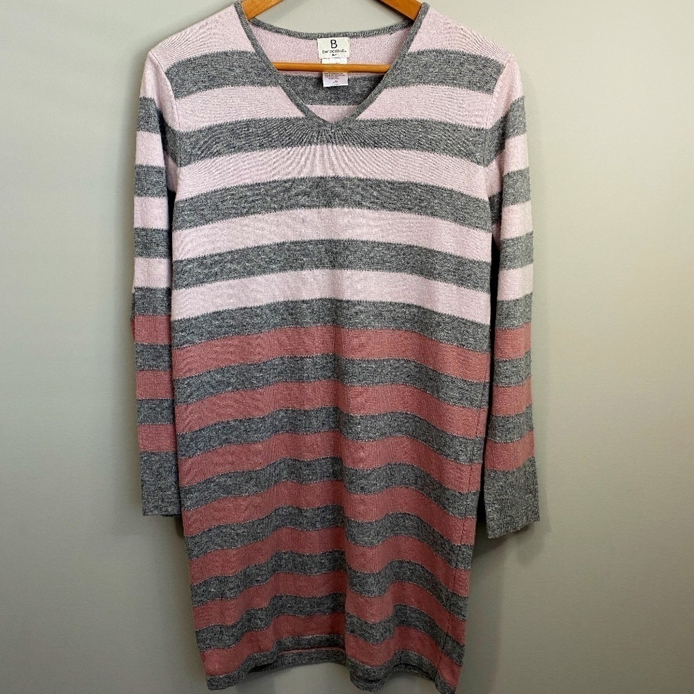 Benedetta.‎ B Italy Women's Long Sleeve Striped Tunic Sweater Size Large